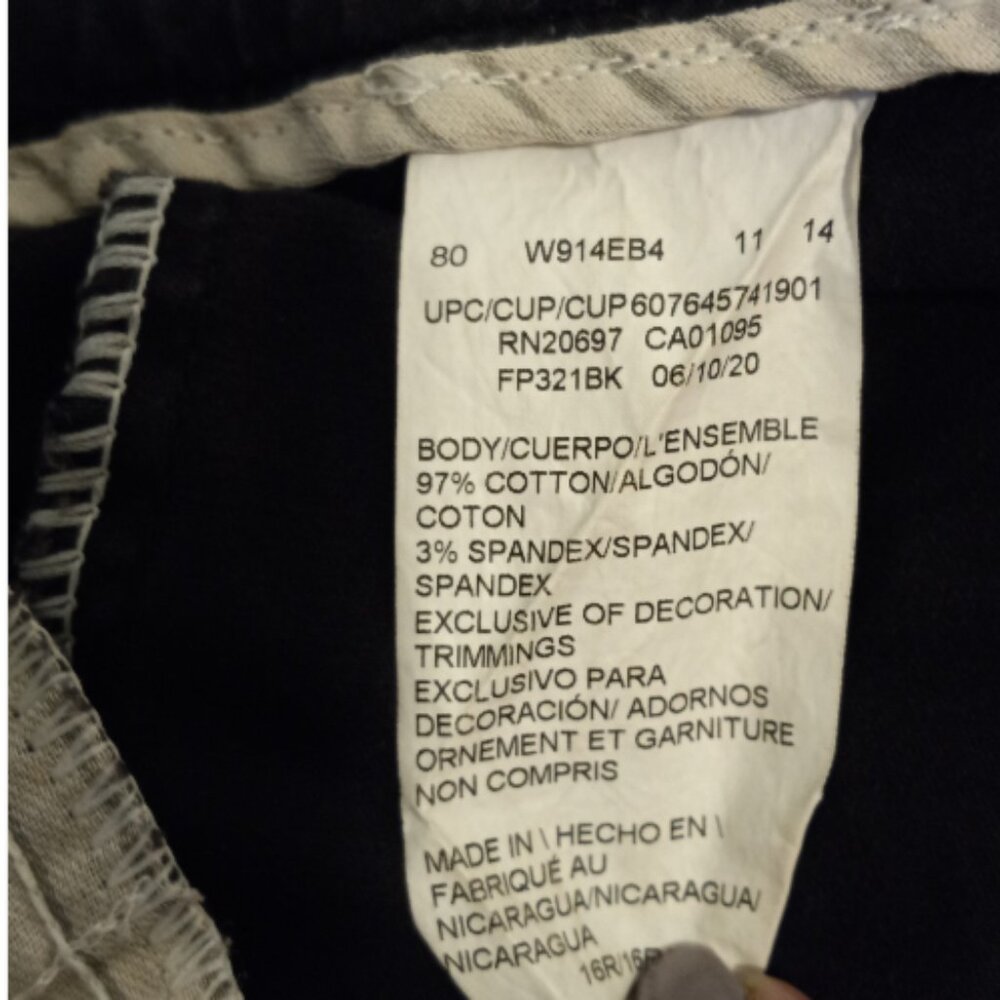 Dickies Women's Pants 16R Black Relaxed Fit Pockets Career Casual - Picture 9 of 13